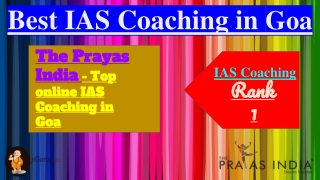 Top IAS Coaching in Goa