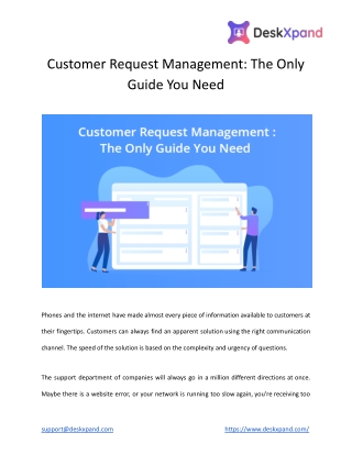 Customer Request Management_ The Only Guide You Need