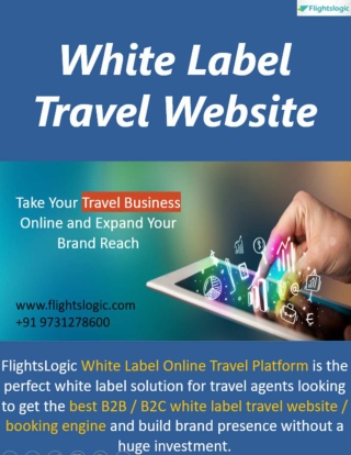White Label Travel Website