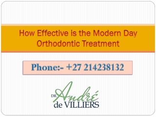 How Effective is the Modern Day Orthodontic Treatment
