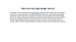 Best Icon and logo design service