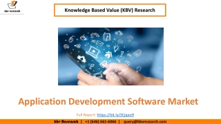 Application Development Software Market