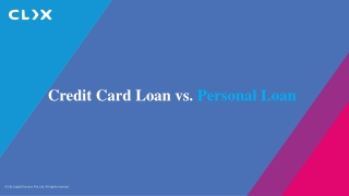 Credit Card Loan vs. Personal Loan