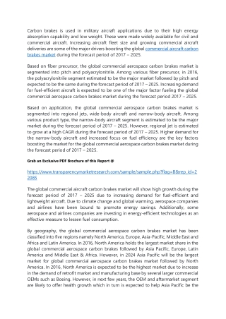 commercial aircraft carbon brakes market