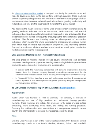 ultra-precision machine market