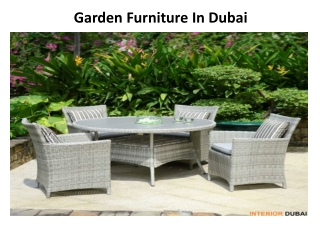 Garden Furniture in Dubai