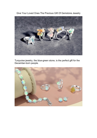Buy Trending Opal Gemstone Jewelry On New York 2022