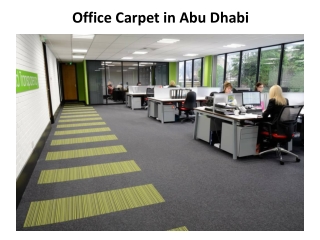 Office Carpet in Abu Dhabi
