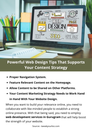 Powerful Web Design Tips That Supports Your Content Strategy