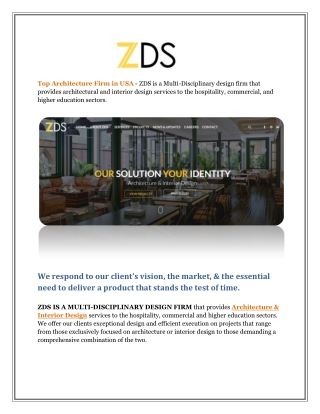 Top Architecture Firm in USA