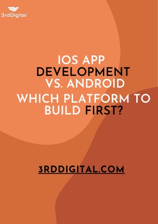 Platform to Build First Android or iOS