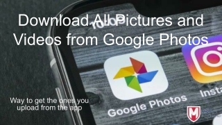 Download All Pictures and Videos from Google Photos