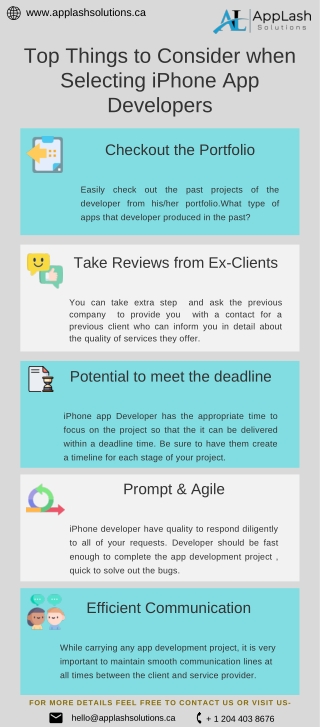 Top Things to Consider when Selecting iPhone App Developers
