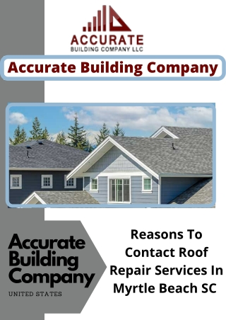 Reasons To Contact Roof Repair Services In Myrtle Beach SC|