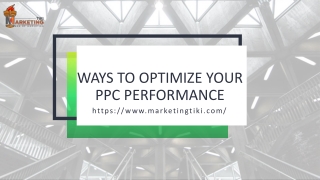 Ways to Optimize Your PPC Performance