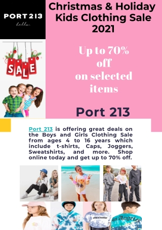 Christmas and Holiday Kids Clothing Sale 2021