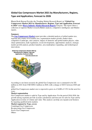 Global Gas Compressors Market 2021 by Manufacturers-converted
