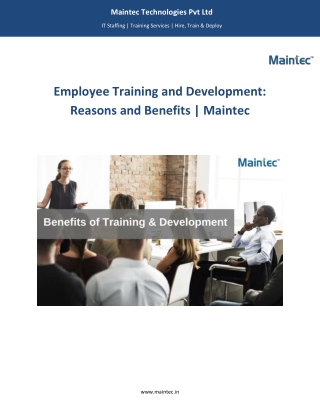 Training & Services - Maintec