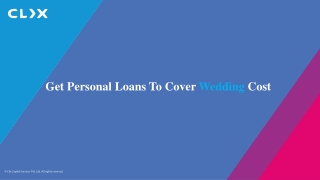 Get Personal Loans To Cover Wedding Cost