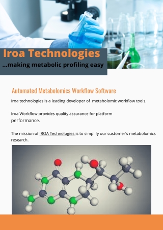 Check metabolomic standards with iroatech