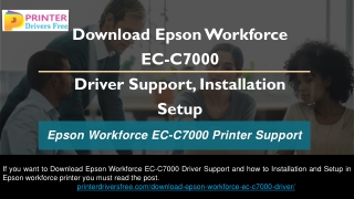 Download Epson Workforce EC-C7000 Driver Support, Installation Setup
