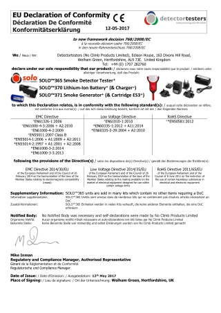 solo smoke detector tester