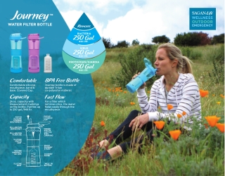 SaganLife Journey Water Purifier Bottle – Orchid
