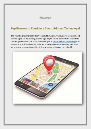 Top Reasons to Use Smart Addressing