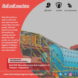 Ball Mill Manufacturers in Rajasthan