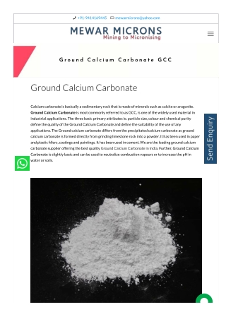 Calcite Carbonate Suppliers