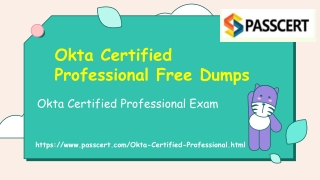 Download 2021 Free Okta Certified Professional Real Dumps