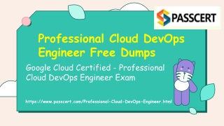 Download 2021 Google Professional Cloud DevOps Engineer Exam Dumps