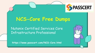 Nutanix Certified Services Core NCS-Core Exam Dumps