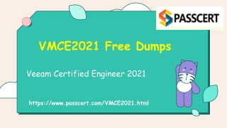 Veeam Certified Engineer 2021 VMCE2021 Exam Dumps