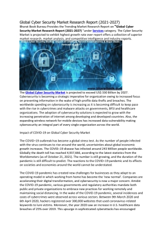 Global Cyber Security Market Research Report (2021-2027)