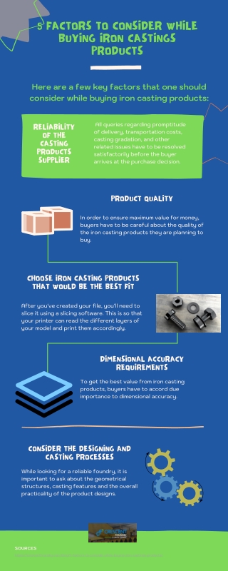 5 Factors To Consider While Buying Iron Castings Products