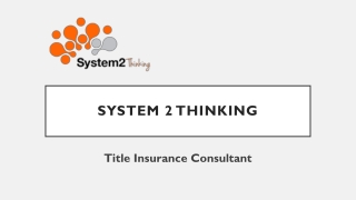 System 2 Thinking oct 5 week