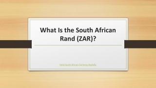 What Is the South African Rand (ZAR)?