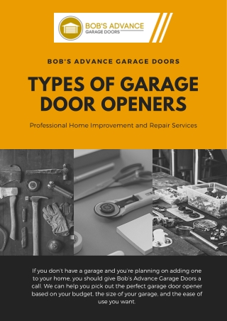 Types of garage door openers