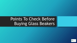 Points To Check Before Buying Glass Beakers