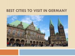 Best Cities to visit in Germany