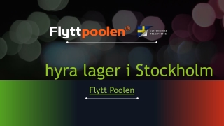 hyra lager i Stockholm