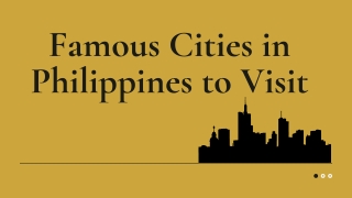 Cities to Visit in Philippines