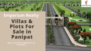 Villas & Plots For Sale in Panipat - Emperium Realty