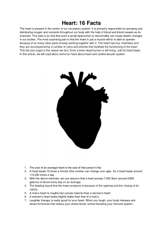 Heart- 16 Facts