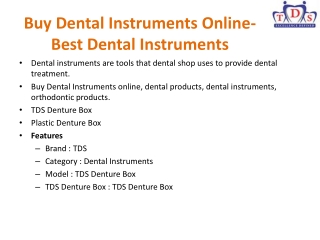 Buy Dental Clinic Equipment Online- Dental Materials