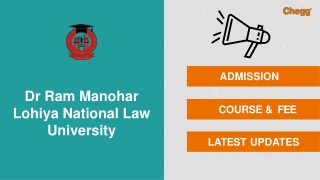 Dr Ram Manohar Lohiya National Law University - [RMLNLU], Lucknow