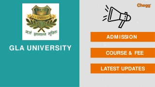 G L A University - [GLA], Mathura