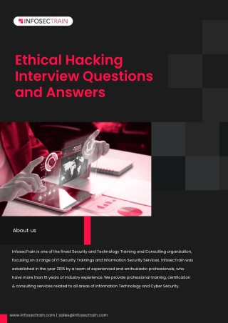 Ethical Hacking Interview Questions and Answers