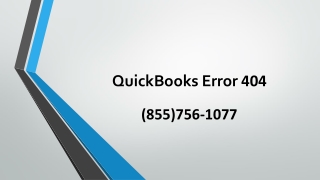 QuickBooks Error 404